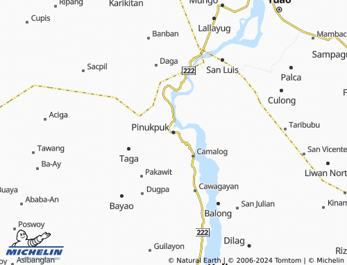 MICHELIN Pinukpuk map - ViaMichelin