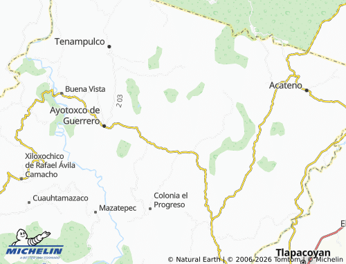 Mappa MICHELIN Mirador Tenexapa - ViaMichelin