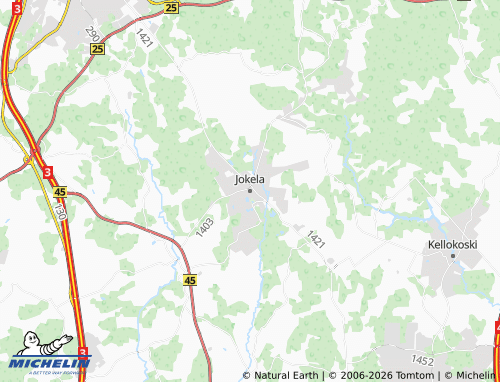 Kaart MICHELIN Jokela - ViaMichelin