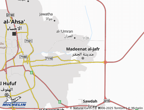 MICHELIN Al Mazawi map - ViaMichelin