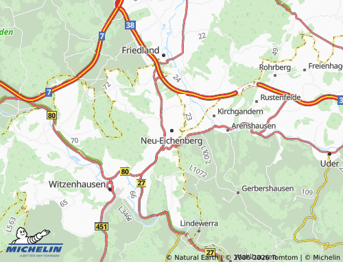 Mapa MICHELIN Neu-Eichenberg - ViaMichelin