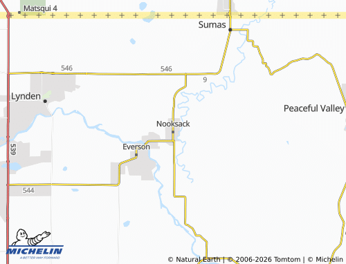 Mapa MICHELIN Nooksack - ViaMichelin
