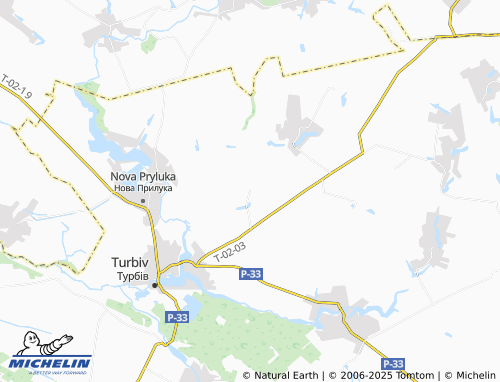 MICHELIN Chuprynivka map - ViaMichelin