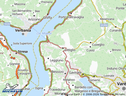 MICHELIN Cittiglio map - ViaMichelin