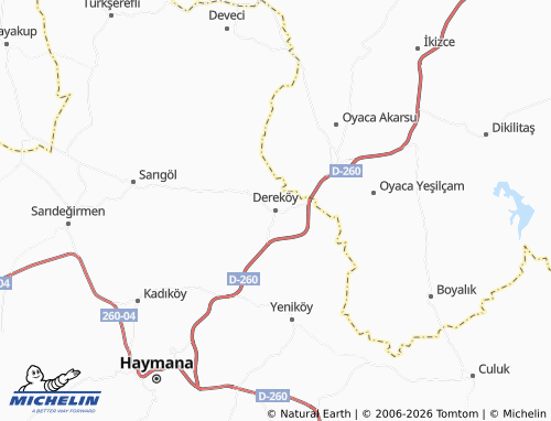 Mapa MICHELIN Dereköy - ViaMichelin
