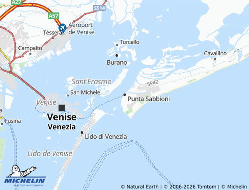 Mapa MICHELIN Punta Sabbioni - ViaMichelin