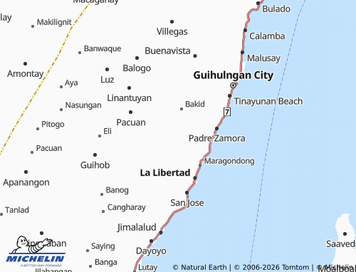 MICHELIN Pangca map - ViaMichelin