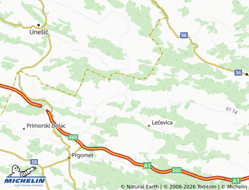 MICHELIN Kladnjice map - ViaMichelin