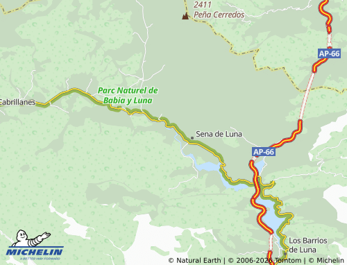 MICHELIN Rabanal de Luna map - ViaMichelin
