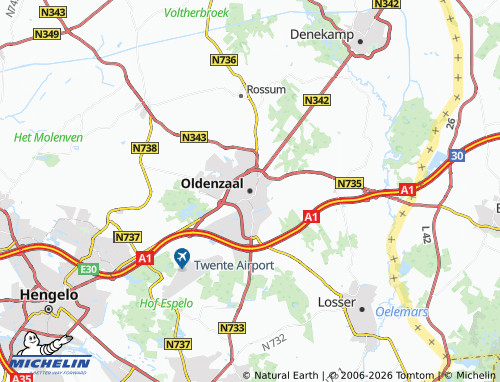 MICHELIN Oldenzaal map - ViaMichelin