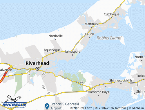 Mapa MICHELIN Jamesport - ViaMichelin