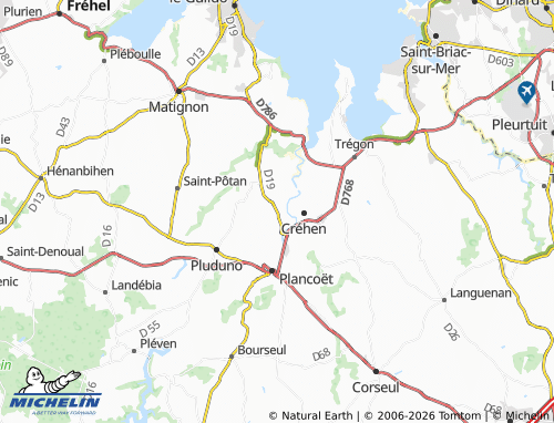 Mapa MICHELIN Saint-Lormel - ViaMichelin