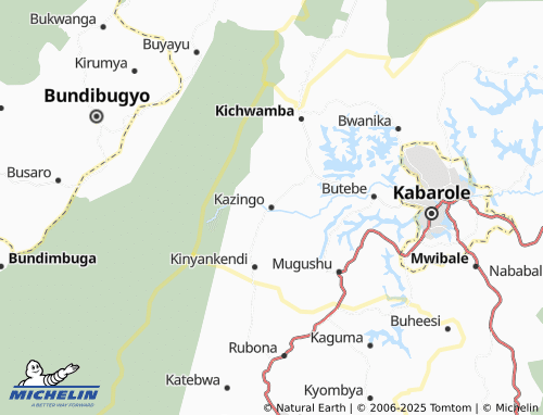 MICHELIN Kazingo map - ViaMichelin