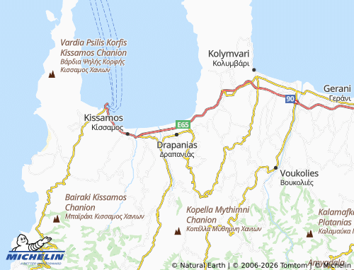 Mapa MICHELIN Drapanias - ViaMichelin