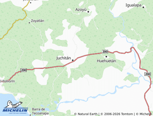 Mappa MICHELIN Vicente Guerrero - ViaMichelin