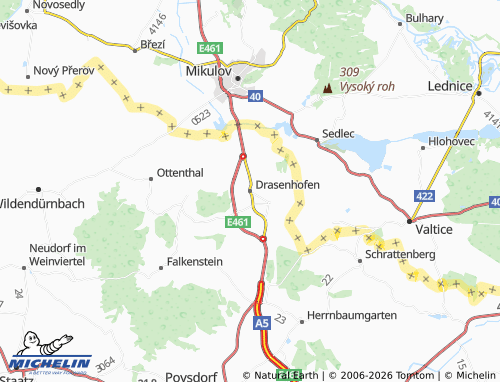 Mapa MICHELIN Drasenhofen - ViaMichelin