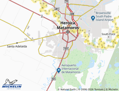 Mapa MICHELIN Tamaulipas - ViaMichelin