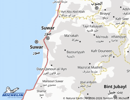 Mapa MICHELIN Bazouriyyah - ViaMichelin