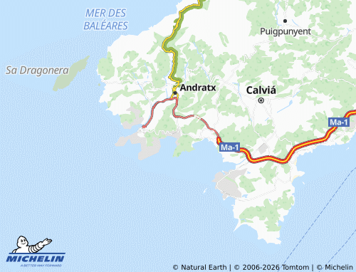 Mapa MICHELIN Camp de Mar - ViaMichelin