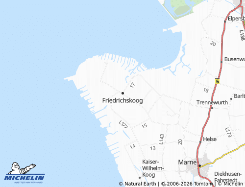 Mappa MICHELIN Friedrichskoog - ViaMichelin