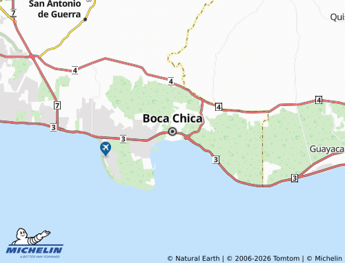 MICHELIN Boca Chica map - ViaMichelin