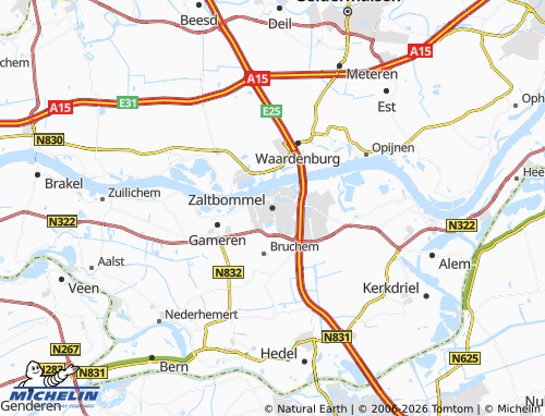 Carte MICHELIN Zaltbommel - ViaMichelin