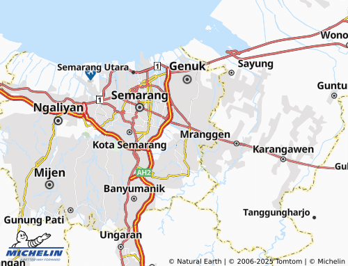 MICHELIN Sendangguwo map - ViaMichelin