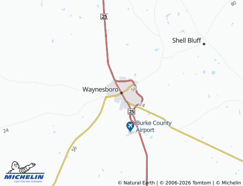 Mappa MICHELIN Waynesboro - ViaMichelin