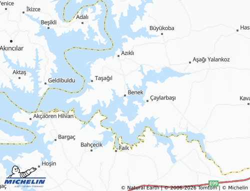 MICHELIN-Landkarte Benek - ViaMichelin