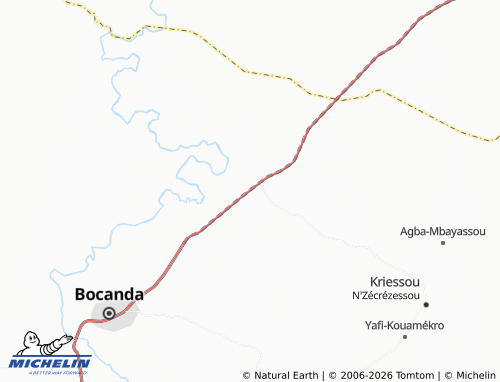 MICHELIN Diankoukro map - ViaMichelin