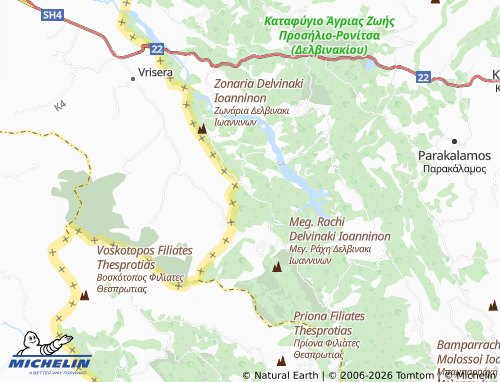 Mapa MICHELIN Kastani - ViaMichelin