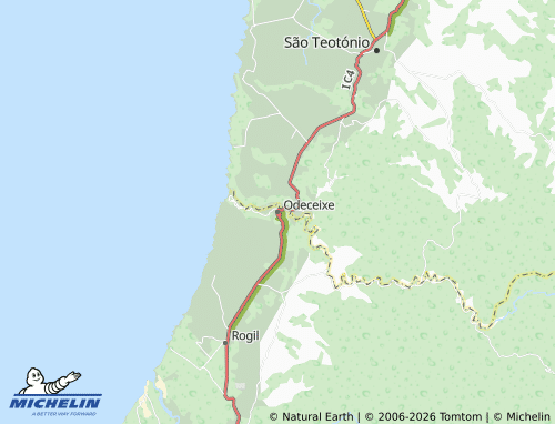 Mappa MICHELIN Odeceixe - ViaMichelin