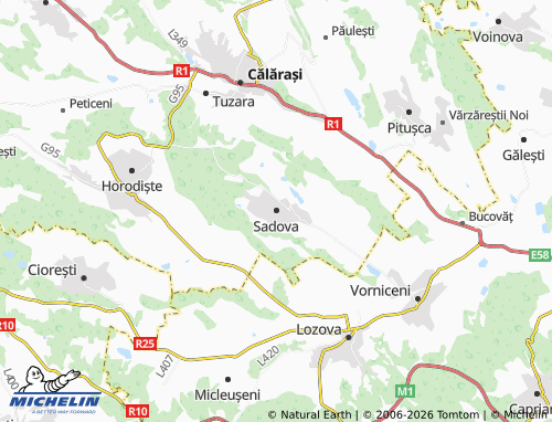 Kaart MICHELIN Sadova - ViaMichelin
