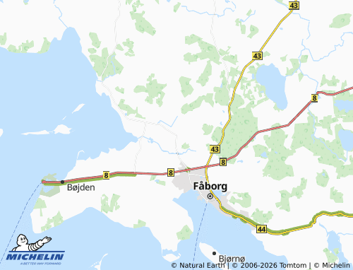 Mapa MICHELIN Østerby - ViaMichelin