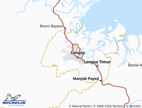 MICHELIN-Landkarte Langsa Baro - ViaMichelin