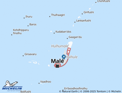 Mapa MICHELIN Vihamanaafushi - ViaMichelin