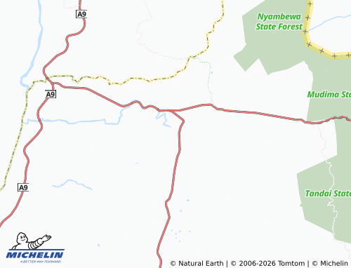 MICHELIN Nhedziwa map - ViaMichelin