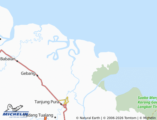 MICHELIN Kwala Serapuh map - ViaMichelin