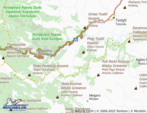 Carte MICHELIN Koryfi - ViaMichelin