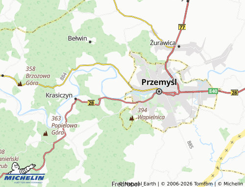 MICHELIN Ostrów map - ViaMichelin