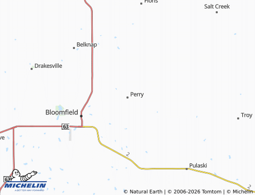 Carte MICHELIN Perry - ViaMichelin