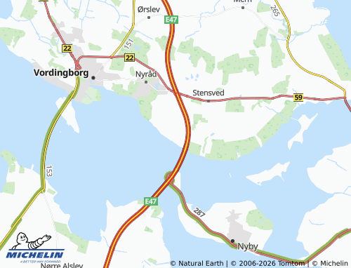 Mappa MICHELIN Bakkebølle Strand - ViaMichelin