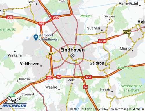 MICHELIN Eindhoven map - ViaMichelin