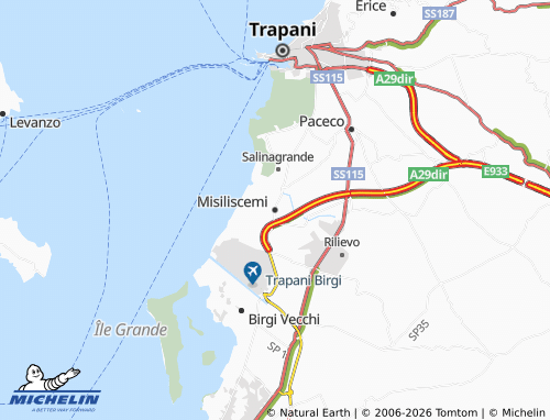 MICHELIN Misiliscemi map - ViaMichelin