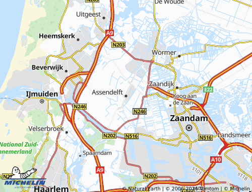 MICHELIN Assendelft map - ViaMichelin