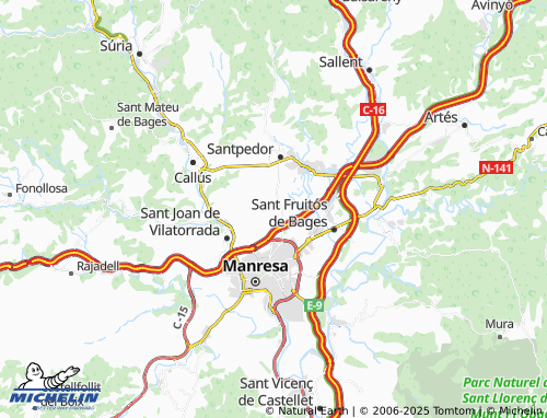 Carte MICHELIN Pineda de Bages - ViaMichelin