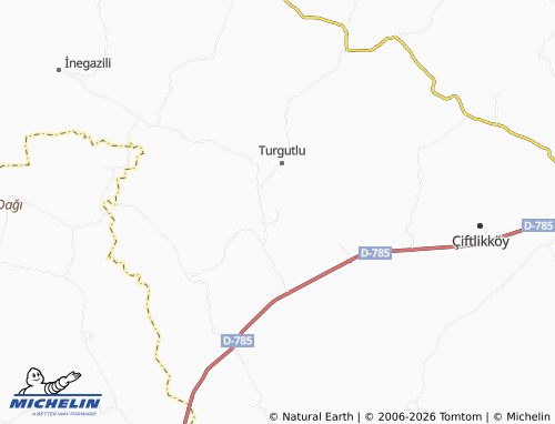 MICHELIN Denizli map - ViaMichelin