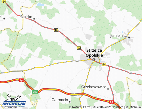 MICHELIN Szymiszów map - ViaMichelin