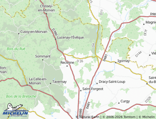 Mapa MICHELIN Les Pelletiers - ViaMichelin