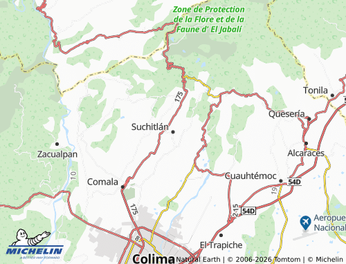 MICHELIN Suchitlán map - ViaMichelin